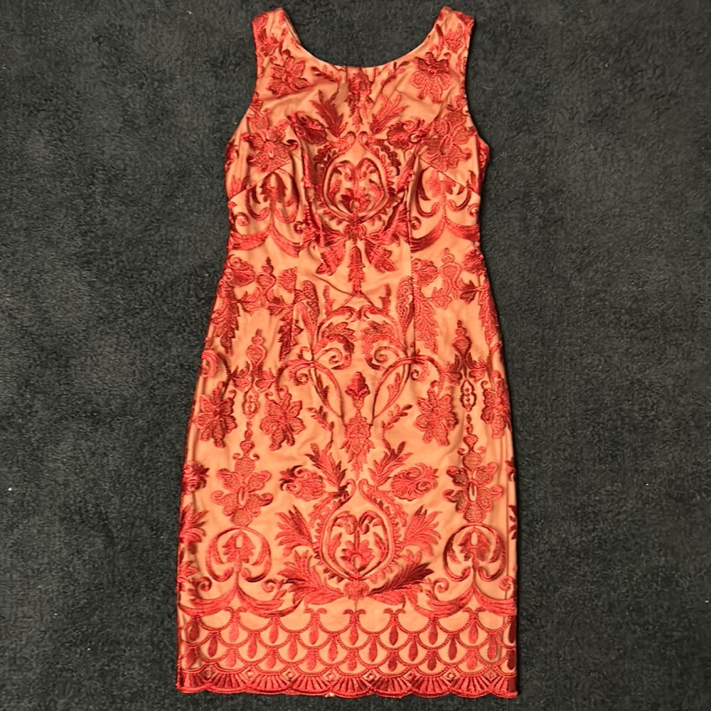 Ruby red party dress